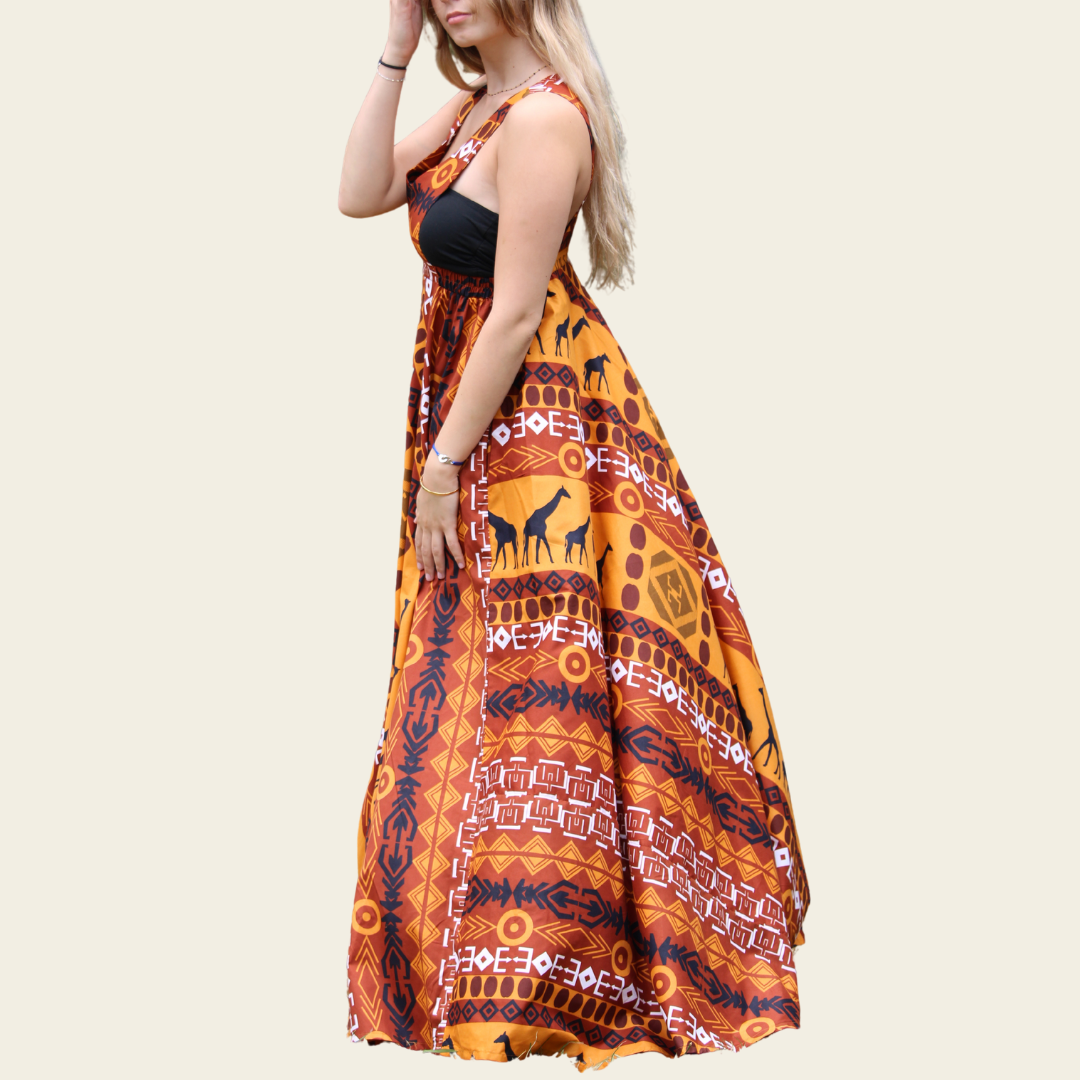 Robe longue Bogolan
