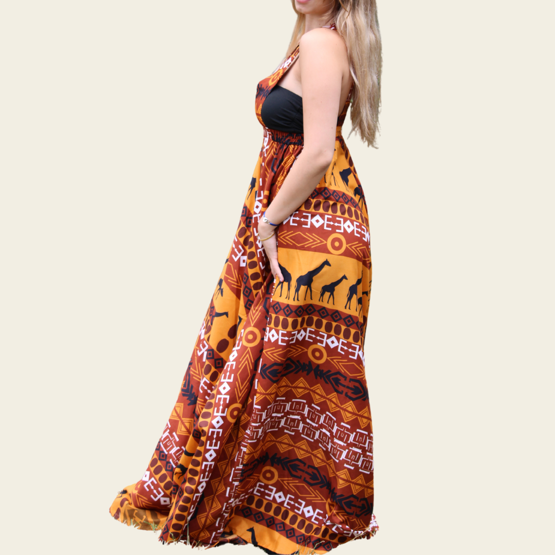 Robe longue Bogolan