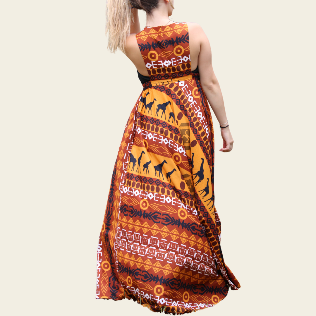 Robe longue Bogolan