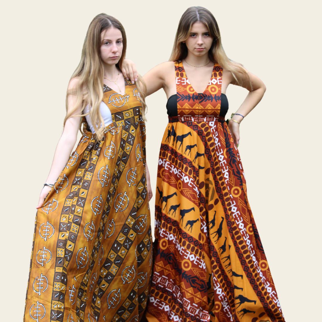 Robe longue Bogolan