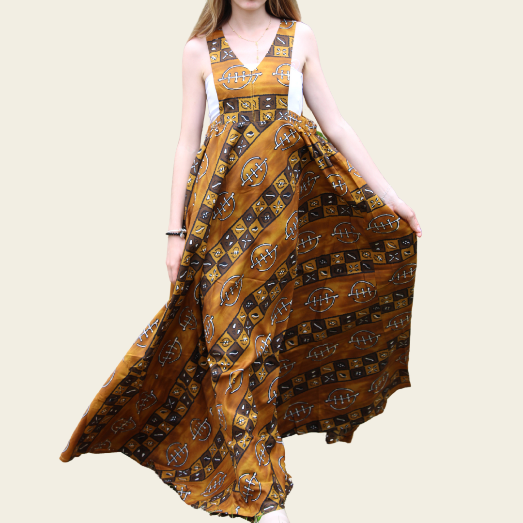 Robe longue Bogolan