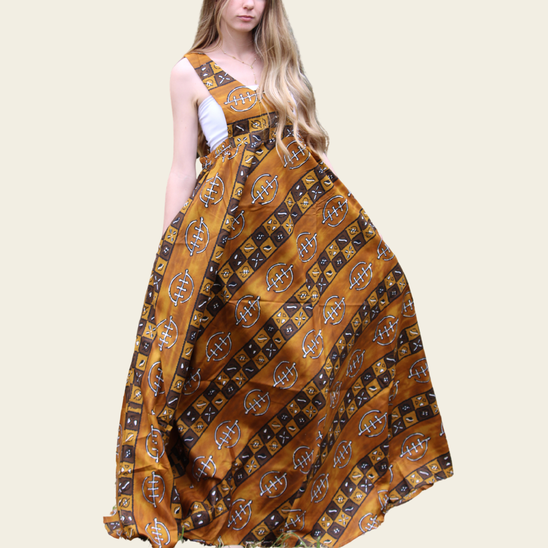 Robe longue Bogolan