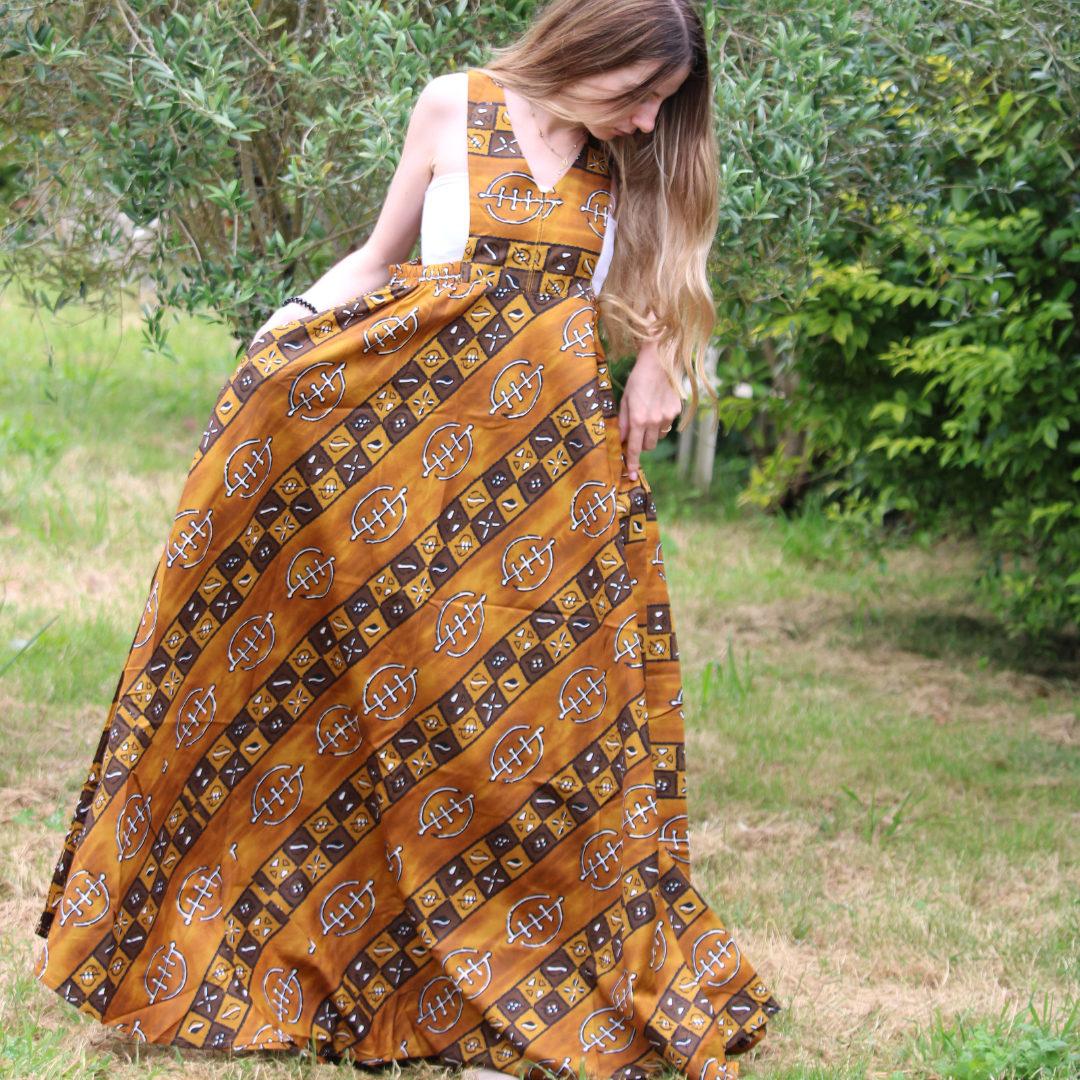 Robe longue Bogolan